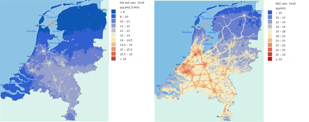 Pollution maps